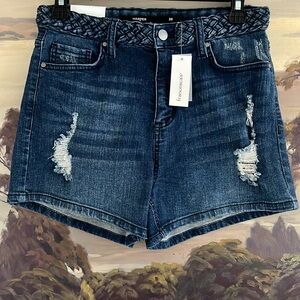 Harper Francesca’s NWT Women's Blue Denim Shorts SIZE 28